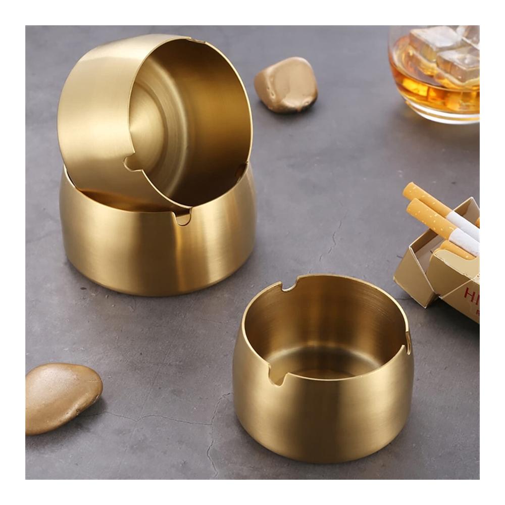 Metall-Edelstahl-Aschenbecher | Taschenaschenbecher ohne Deckel | Zigaretten-Aschenbecher mit süßer Katze für den Außenbereich | Raucher-Accessoire in Violett