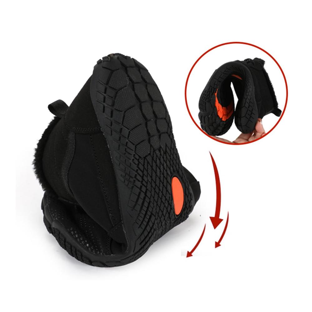 Warme Barfußschuhe 2024 | Wasserdichte Winter-Trekking- & Wanderschuhe für Damen und Herren | Fitnessschuhe mit Futter | Wasserabweisende Winterschuhe