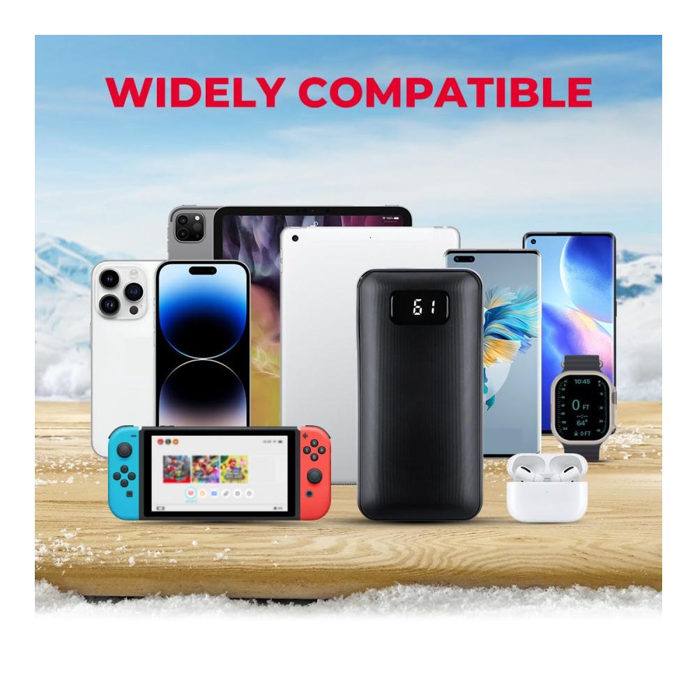 Heizbare Weste 5V 9600mAh Akku - Mobiles Ladegerät für beheizbare Jacke und Weste inklusive Powerbank für Mobiltelefone