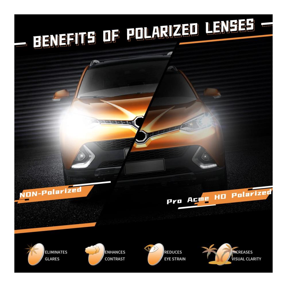 Polarisierte Rechteckige Sonnenbrille mit UV400 Schutz - Klassisches Design für Männer und Frauen ideal zum Fahren Angeln Reisen und Golfen