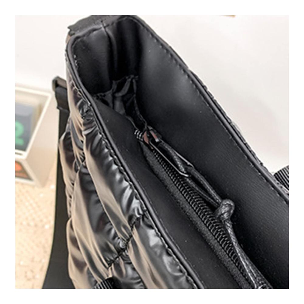 Damen Rucksackhandtasche Elegante Umhängetasche mit Großer Kapazität Reißverschluss und Schultergurt - Ideal für Mittagessen in Einfarbig Plaid Design Gesteppt