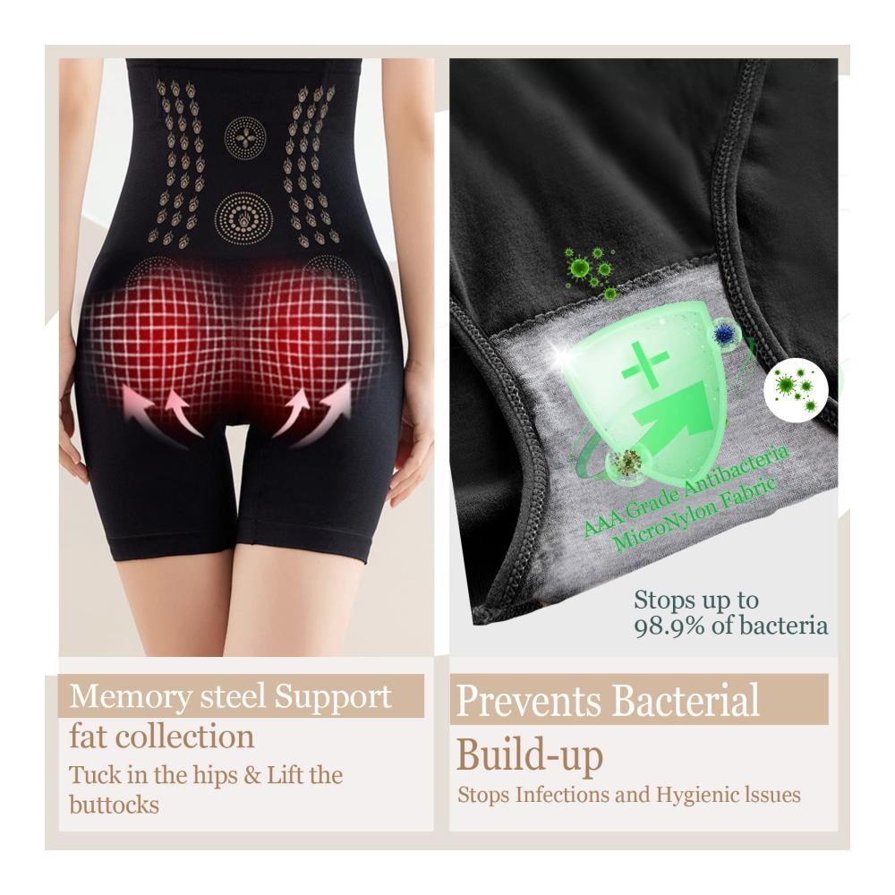 Miederslip GoPaw – Figurformender Damenunterhosen mit Lonstech Fasertechnologie in Schwarz