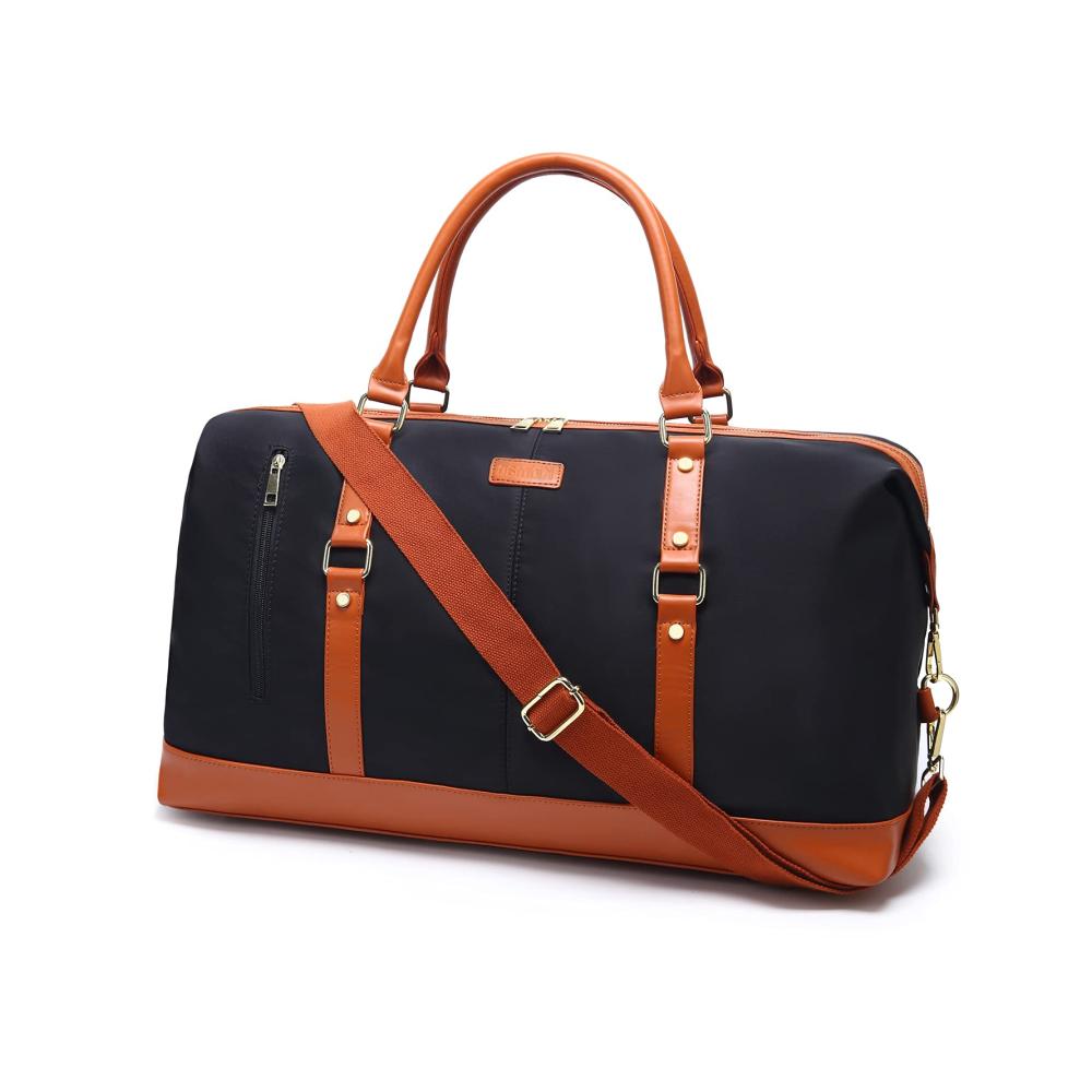 Damen Reisetasche Schwarz - Große Reisetasche mit Stil optimal für unterwegs