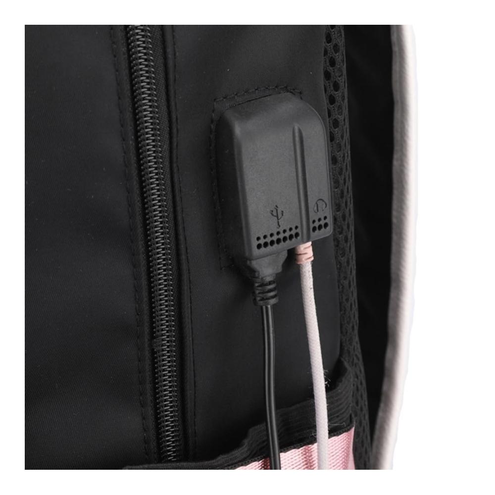 Anime Sailor Moon Tagesrucksack mit USB-Ladeanschluss für Schule und Freizeit