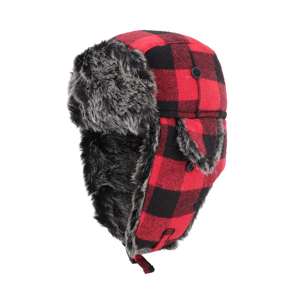 Winter Fliegermütze mit Ohrenklappen - Gisdanchz Russen Mütze Ushanka Chapka für Damen und Herren