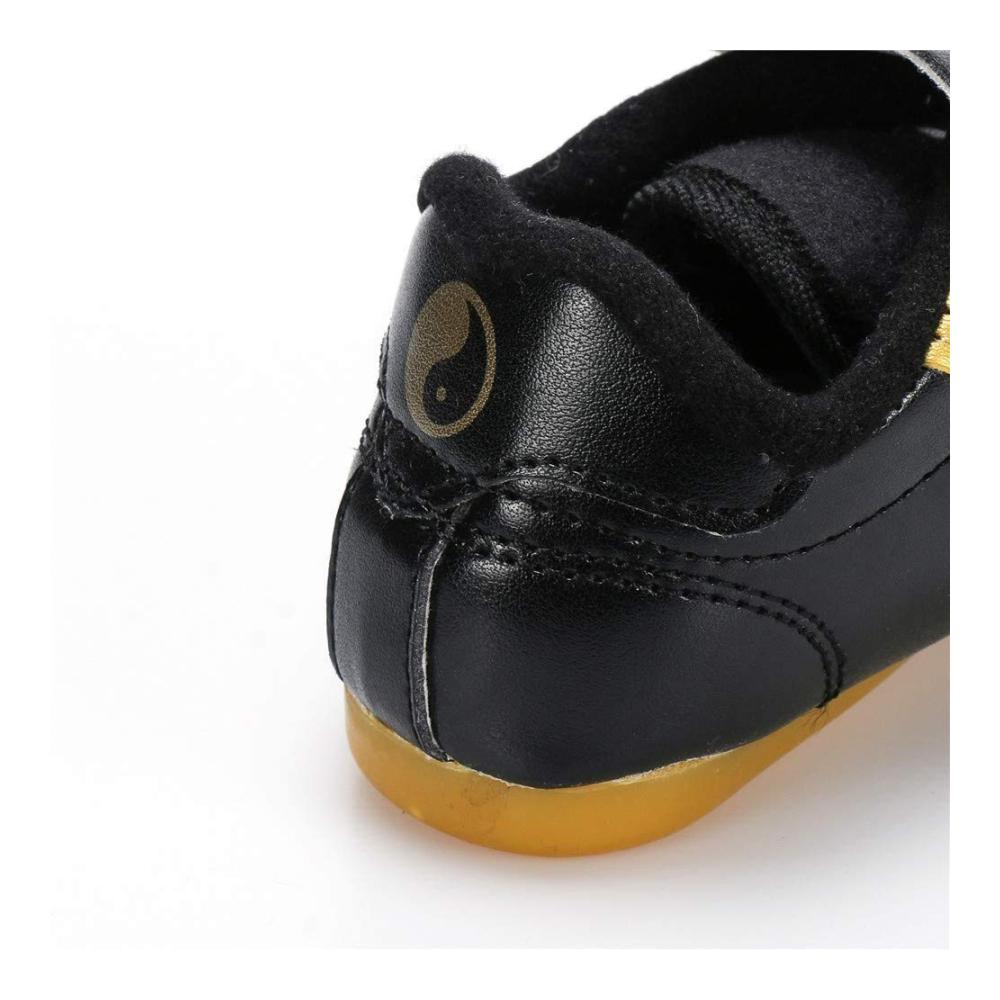 Multifunktionale Kampfsportschuhe Taekwondo Boxen Karate Kung Fu Tai Chi – Leichte Sneaker mit schwarzen Streifen