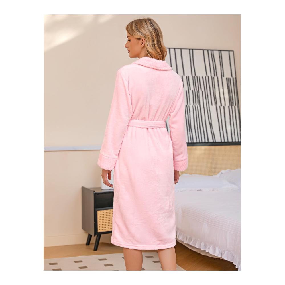 Bademäntel Damen & Herren Unisex Winter Warmer Morgenmantel für Homewear Spa & Hotel - Hochwertige Pyjamas mit Komfort