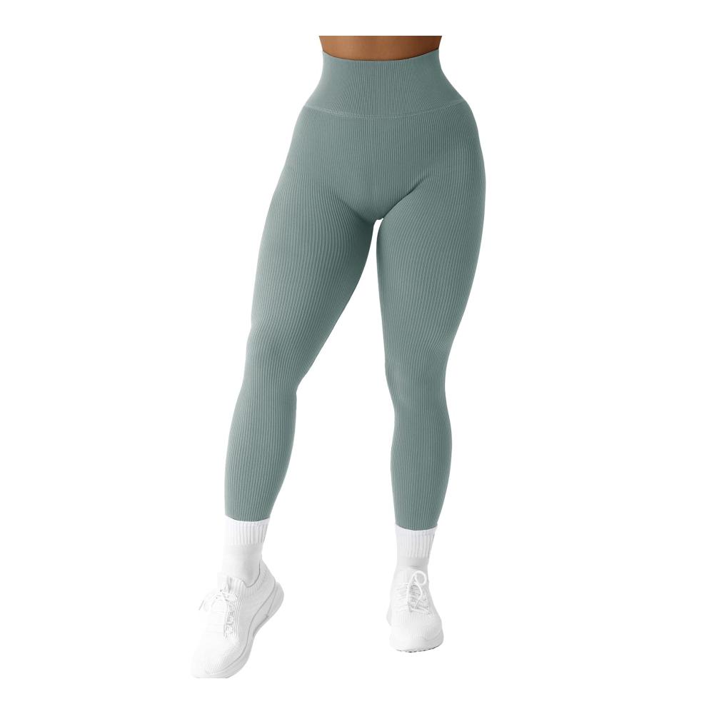 High Waist Seamless Compression Leggings mit Taschen für Damen - OMKAGI Sport Trousers für Gym und Running