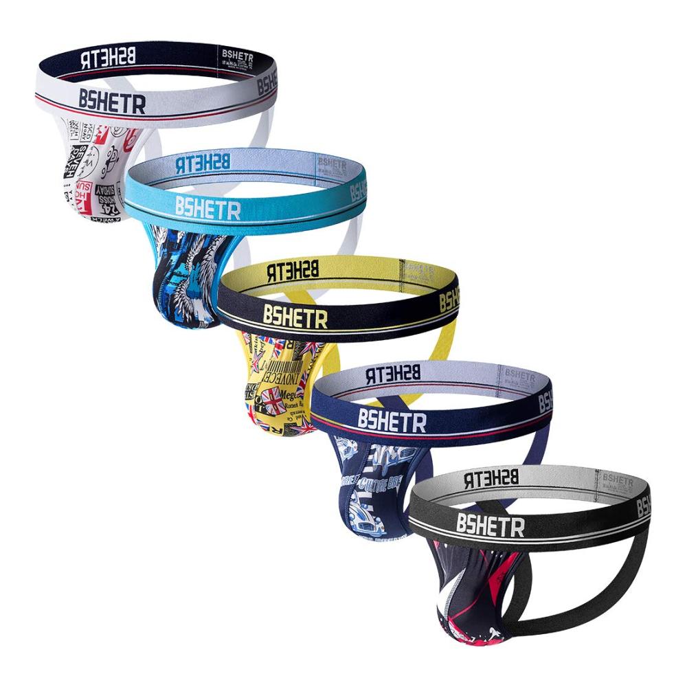 Strings Herren Jockstraps 5er Pack - Ultimativ bequeme Athletic Supporters und Sport String Tangas für Männer
