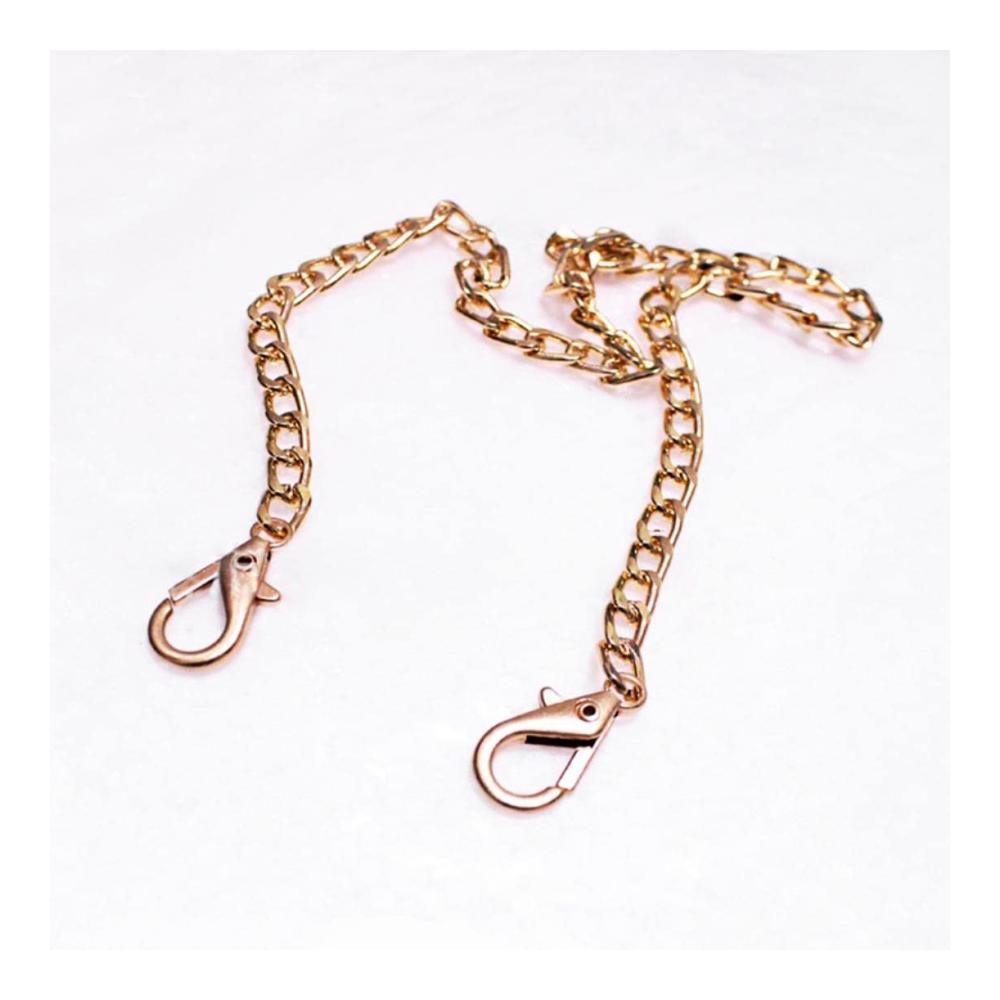 8mm Metall Geldbörse Kette – Strapazierfähige Schulter Umhängetasche Riemen für kleine Handtasche mit Stahl Taschenketten in Gold Silber Gun Schwarz Bronze