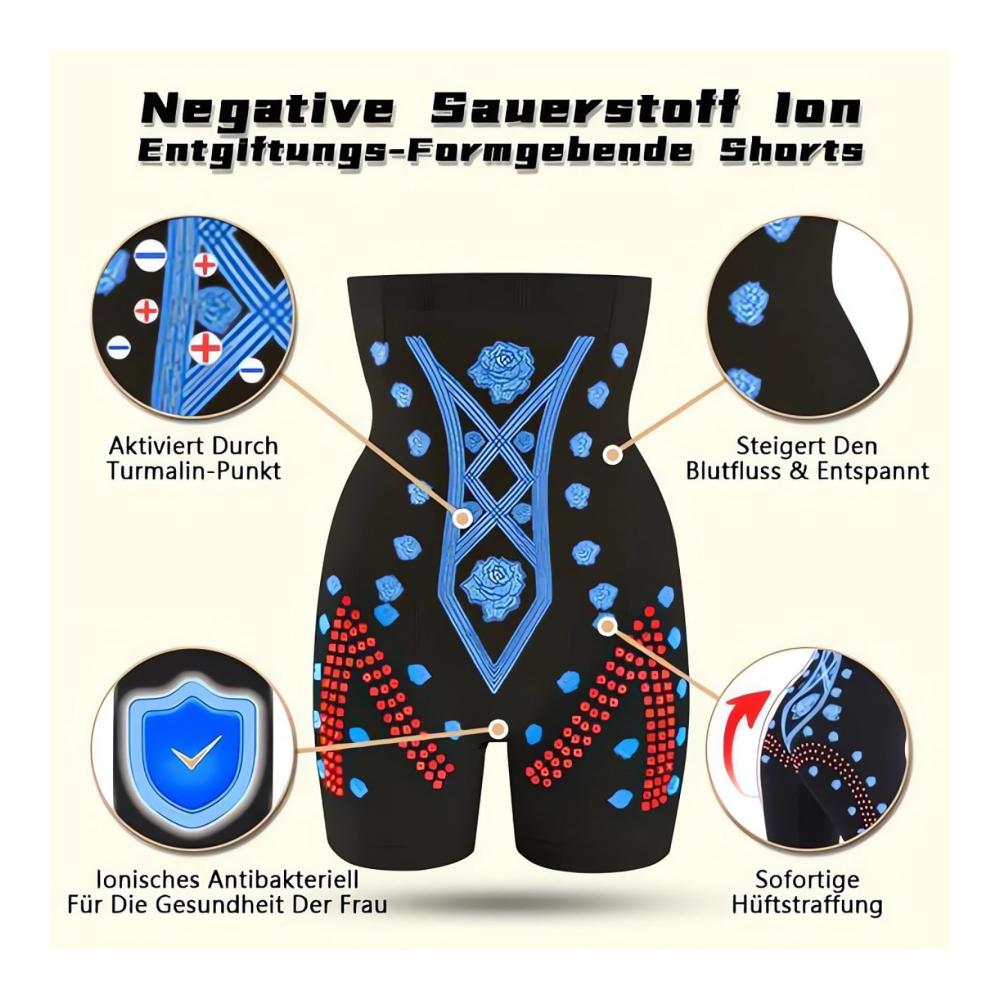 Formende Leggings mit Negativ-Sauerstoff-Ionen-Detox Hoch taillierte Shapewear für Damen mit hoher Elastizität