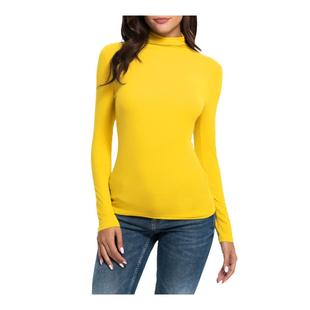 Damen Rollkragenpullover Winter Langarm Pullover Damen Dünn & Elegant - Damenpullover Turtleneck Sweater für Winter - Frauen Sweatshirt mit Rollkragen Winterpullover Tops