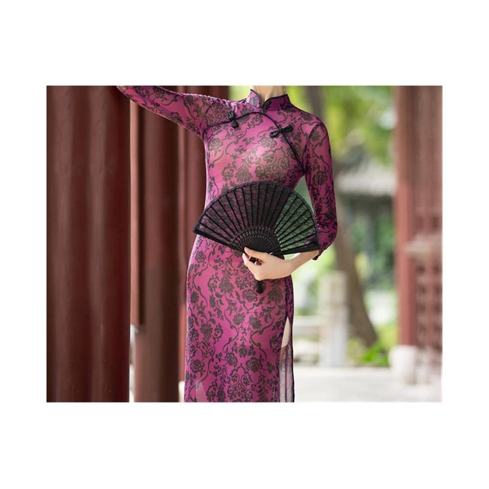 Schwarzer Spitzenhandfächer - Italienischer Charme und Eleganz für Hochzeiten und Tanz