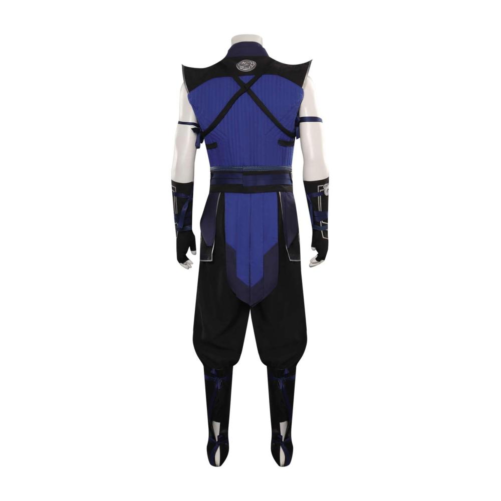 Mortal Scorpion Kombat Cosplay Kostüm für Männer – Hochwertiges Halloween Party Outfit mit Anzug Weste Hose und Gürtel