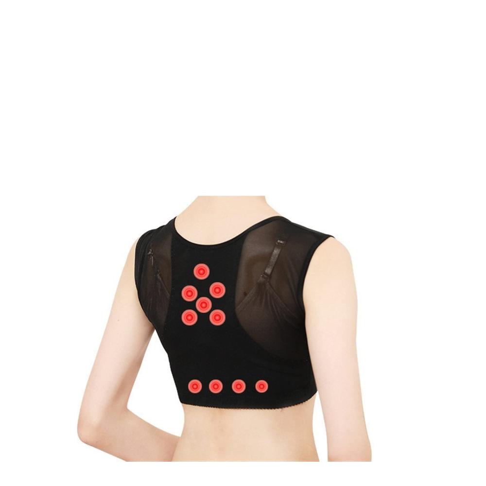 Shapewear Rückenkorrektor mit 12 Magneten für Frauen – Verstellbare Bruststütze für unsichtbare Haltungskorrektur Gesundheit und Entspannung