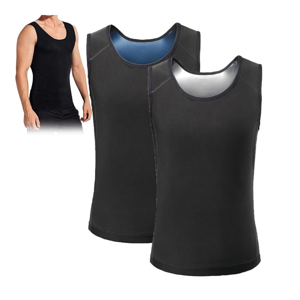 Lerx Male Shaper Tank 2.0 – Hochleistungs-Gynecomastia Kompressionstanktop für Männer Mansottile Ion Shaping Vest Tops Lerx für maximale Männer-Schlankheit