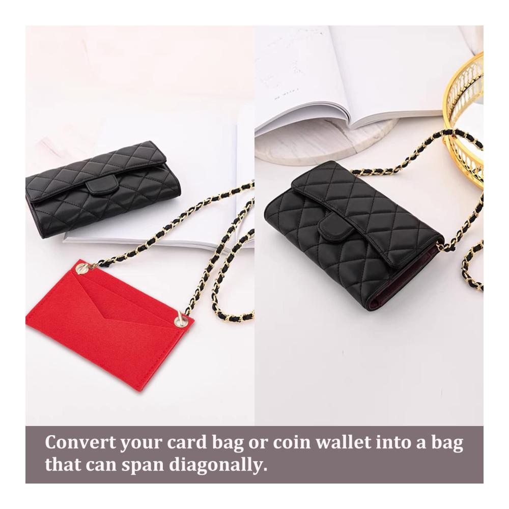 Filz-Geldbörsen-Organizer-Einsatz WADORN - Taschenorganizer für perfekte Ordnung Multi-Pocket-Einsatz Liner Pochette Envelope Bag Insert Conversion Kit Aufbewahrungszubehör - 3 Stile Filz-Taschen-Organizer Tasche in Tasche - 6/10/15 9cm breit
