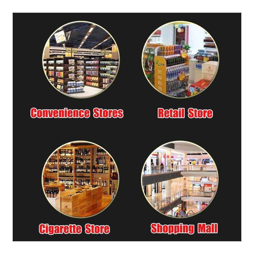 5-stufiges durchsichtiges Acryl-Zigarettenregal - Praktische Arbeitsplatten-Vitrine und Schrank-Organizer für Zigaretten Blunts Wraps Zigarren und kleine Einzelhandelsgegenstände