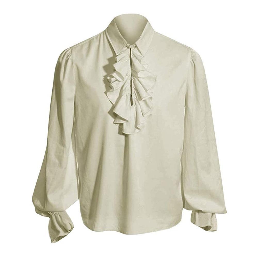 Herren Freizeithemd Einfarbig Langärmlig Dekorativ Retro-Stil Bequem & Vielseitig