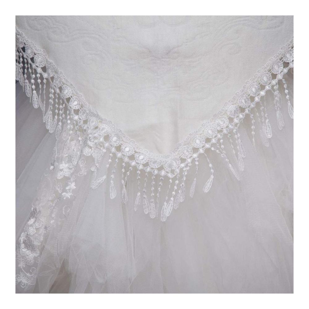 Winter Hochzeitsschals mit Pompom Quaste - Damen Umschlagtücher und Schals für die Braut Dreieckige Hochzeitsjacken für elegante Wärme
