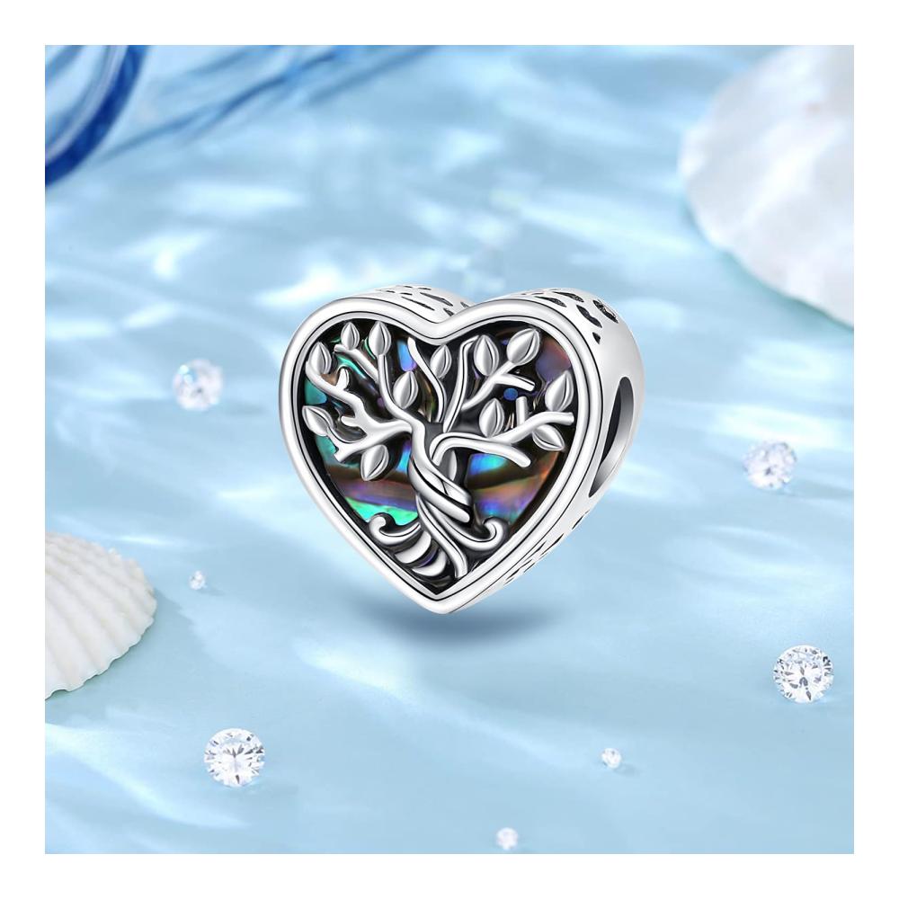 Lebensbaum Charm Anhänger aus 925 Sterling Silber für Pandora Armband - Damen Schmuck Geschenk