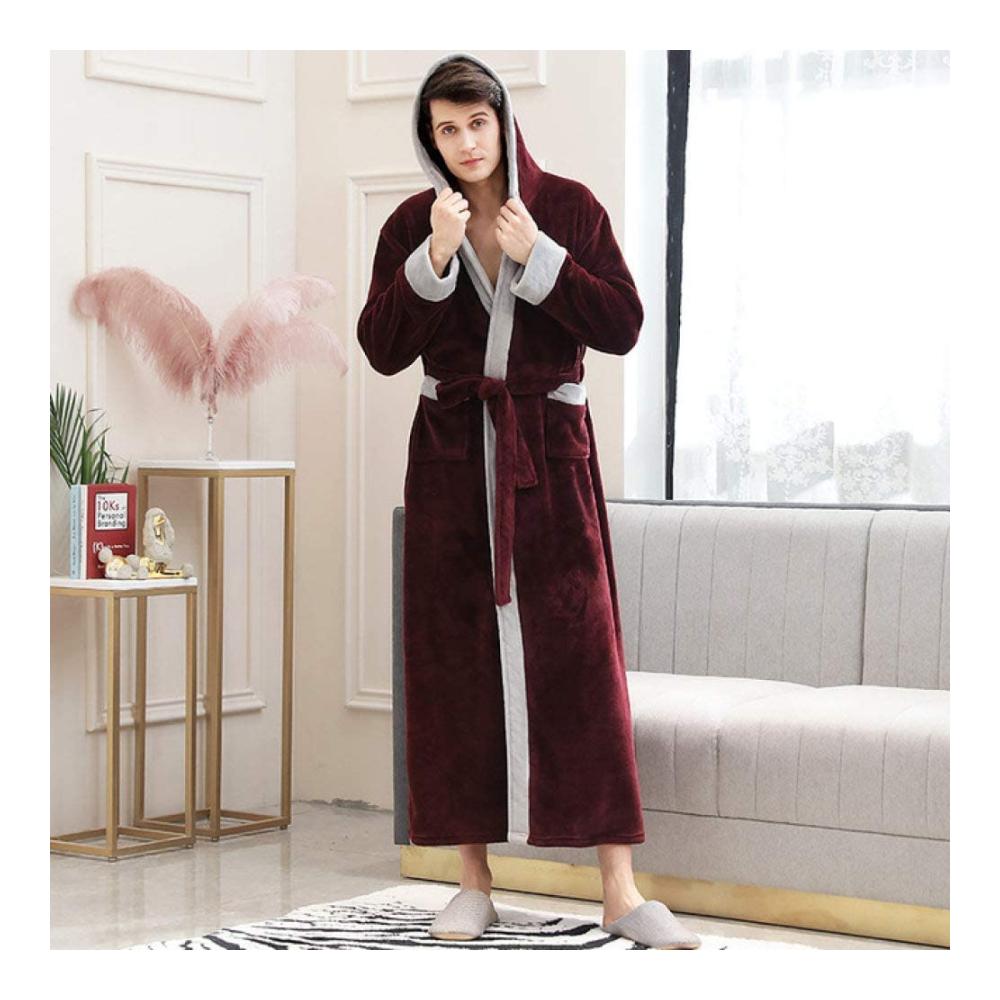 Men Hooded Wine