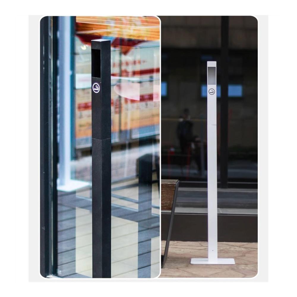 Edelstahl Standaschenbecher für draußen – Vertikaler Zigarettenbehälter mit Sammel-Mülleimer – Outdoor-Stehaschenbecher aus robustem Edelstahl (Color B1