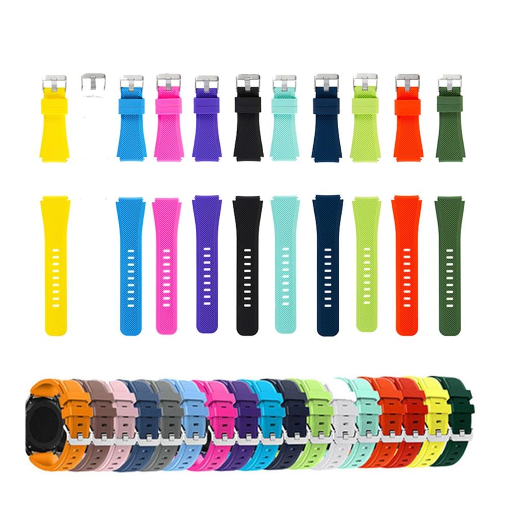 Samsung Galaxy Watch 4 Ersatzarmband – Sportliches Silikonuhrenarmband (20 mm) für Watch 4 44/40 mm und Watch4 Classic 46/42 mm