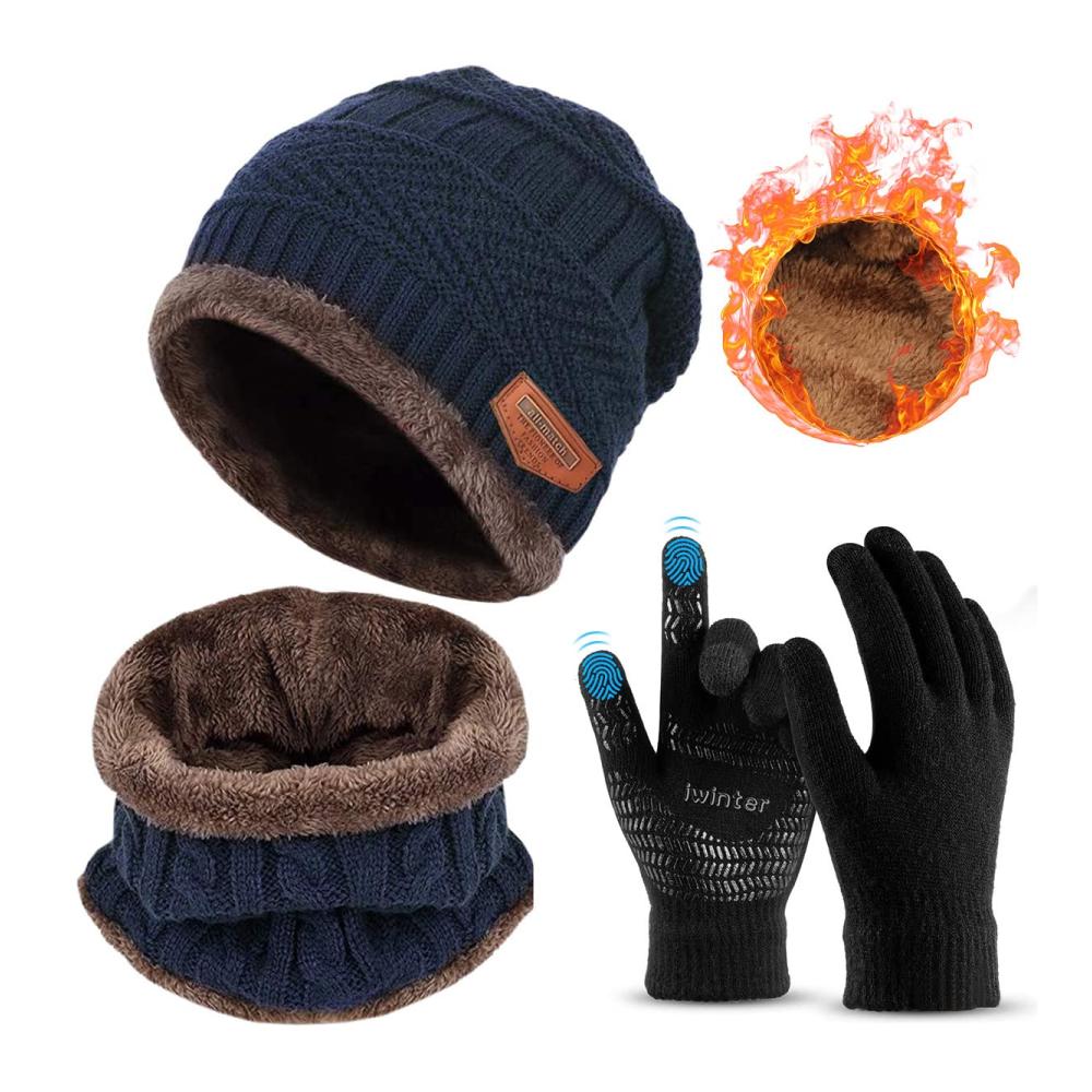 Lalafancy Wintermütze mit Fleecefutter - Warme Strickmütze und Beanie für Damen und Herren