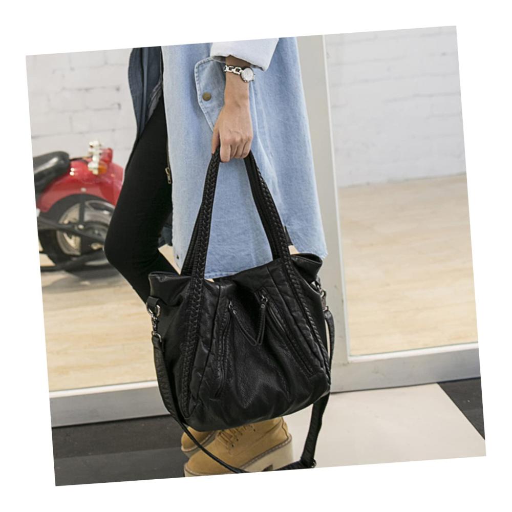 Gewebte Umhängetasche im Retro-Stil - Modische Damen Schultertasche