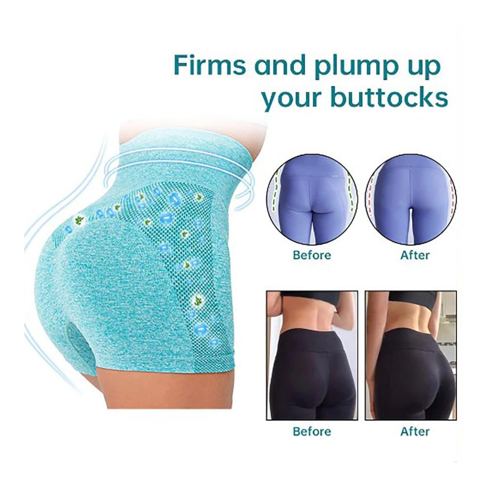ShaperMov Ionische Formende Damen-Yoga-Shorts | Bauchkontrolle Po-Lifting | Atmungsaktiv Bequem | Turmalin-Stoff