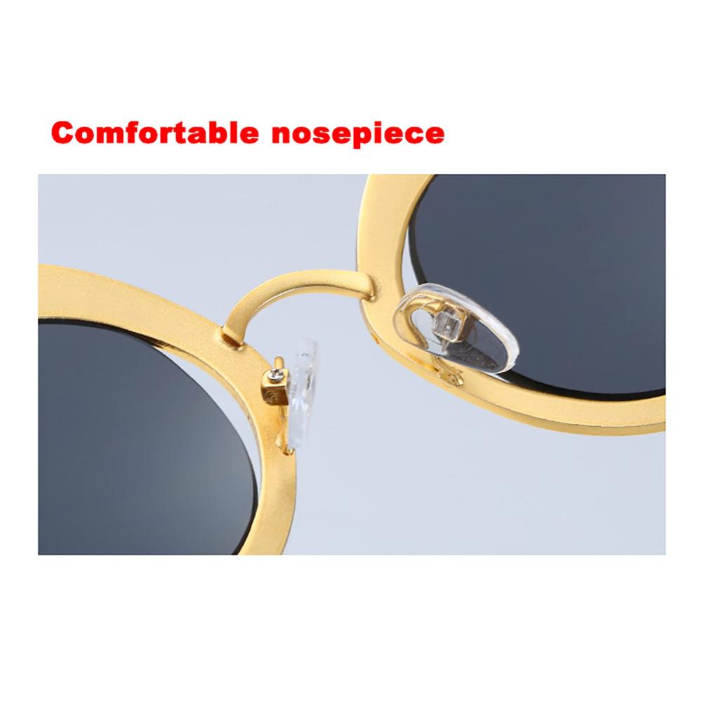 Mode-Sonnenbrille für Damen Cat-Eye-Design Metallrahmen Diamantenverzierung UV-Schutzgläser (Farbe VS