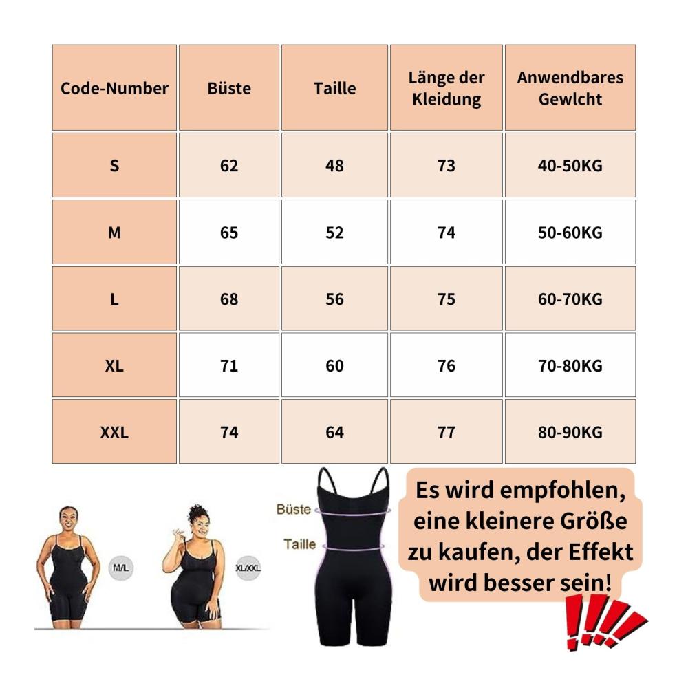 Figurformende Bodys von MELARQT – Shapewear Damen Bodysuit mit Bauchweg-Effekt Vielseitiger Shaping Jumpsuit Taillenmieder mit Verstellbarem Schultergurt für Frauen