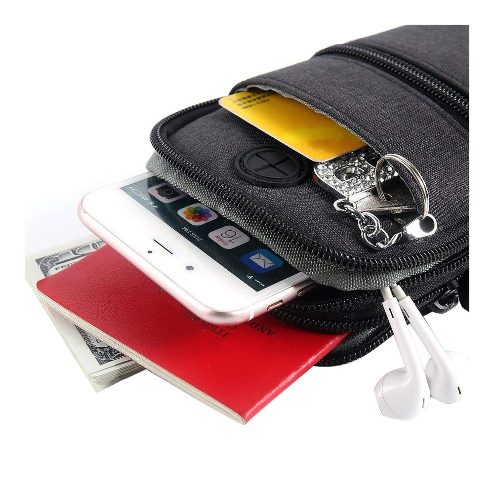 Herren Messenger Bag Kompakte Schwarze Schultertasche für Männer - Vielseitige Mini-Reisetasche & Handtasche