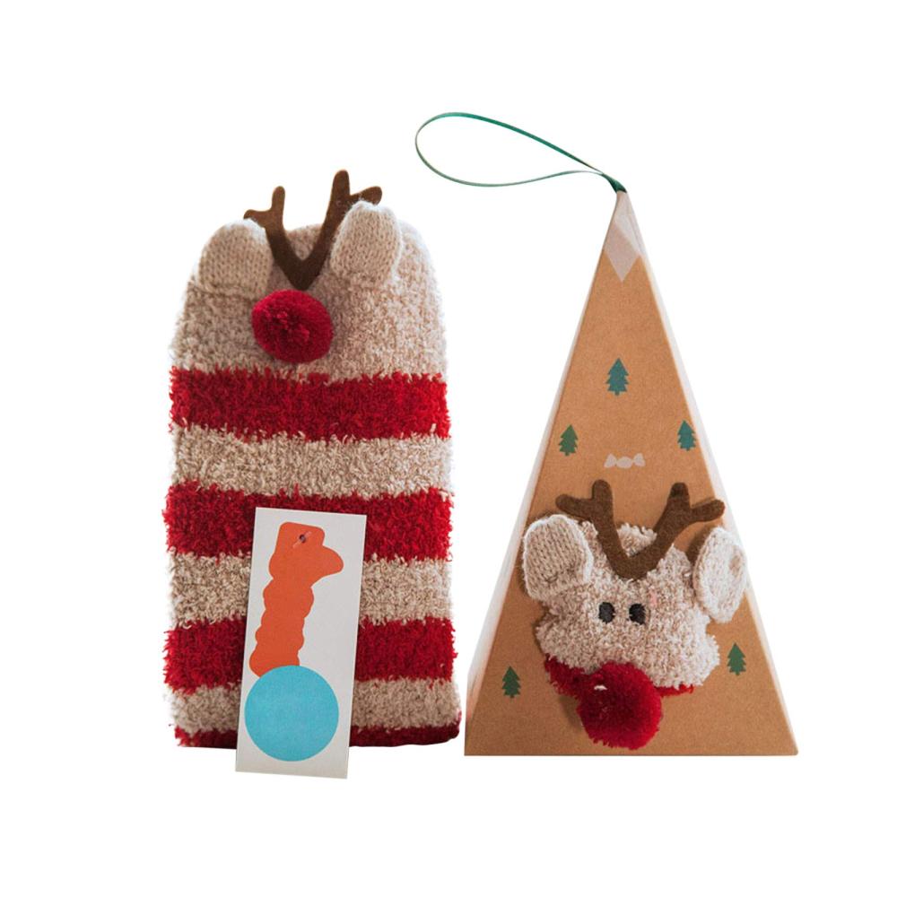Damen Stoppersocken Set 3 Paar Kuschelsocken mit Weihnachtsmotiven - Weihnachtsmann Schneeflocke Weihnachtsbaum | Korallenvlies-Wintersocken für maximale Wärme und Gemütlichkeit