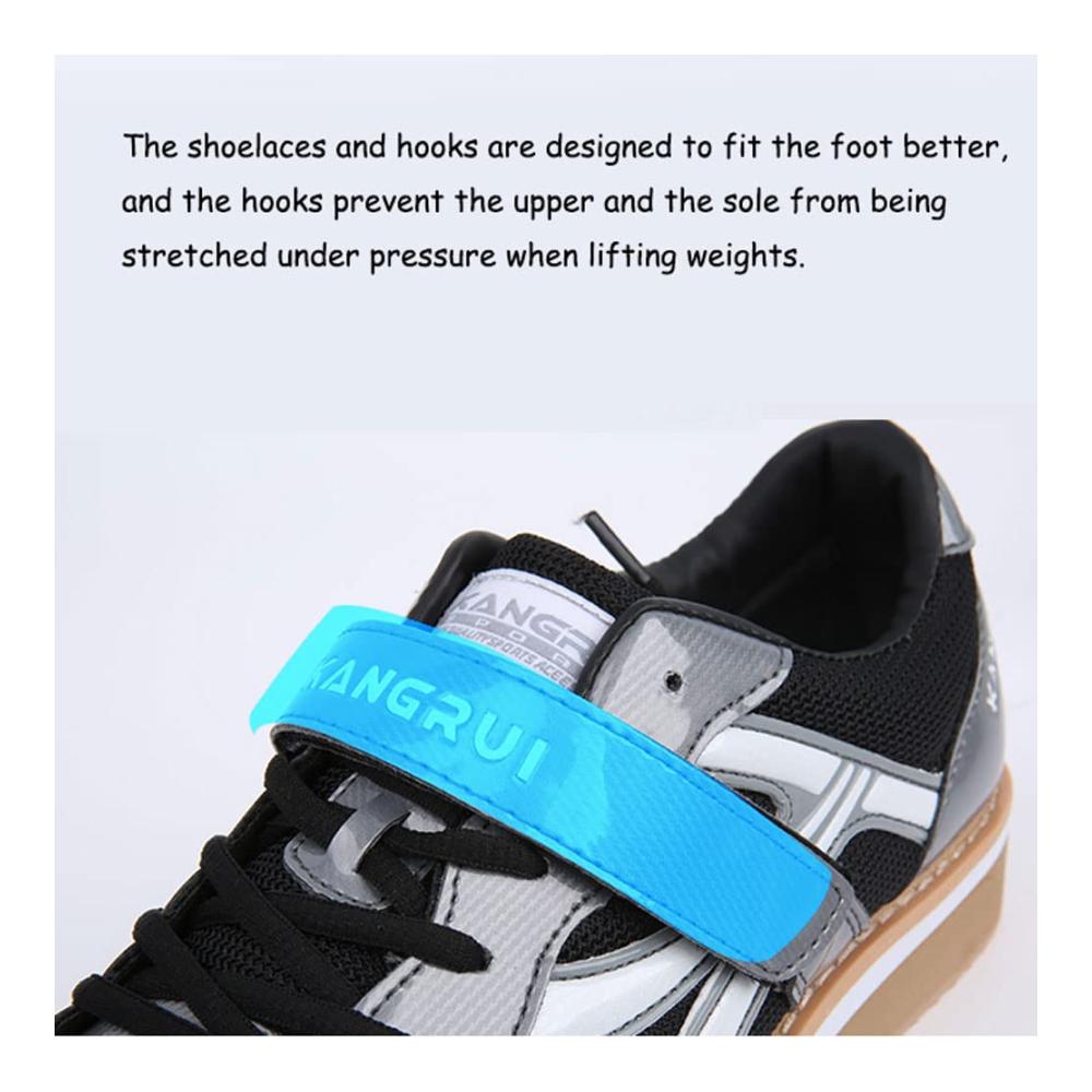 Hallen- & Fitnessschuhe Optimierte Gewichtheberschuhe für Powerlifting & Bodybuilding – Ideale Squats mit 3.5cm Sohle – Damen und Herren Trainingsschuhe für Fitness Gym Gewichtheben Crossfit – Kniebeugen leicht gemacht (Größe 35-46