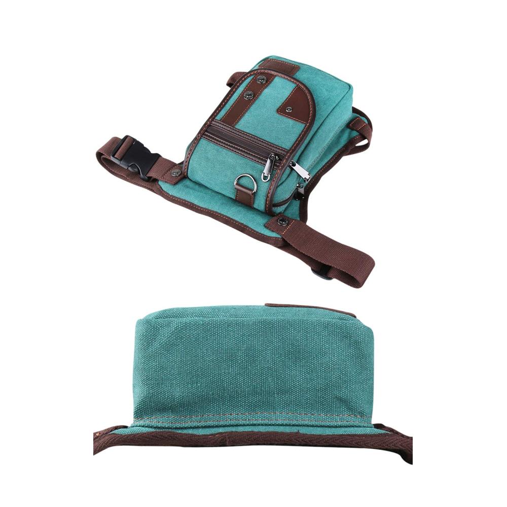 Modische Zenness Hüfttasche - Beintasche für Damen und Herren Klein und Praktisch Motorrad-Hip Bag in Blau