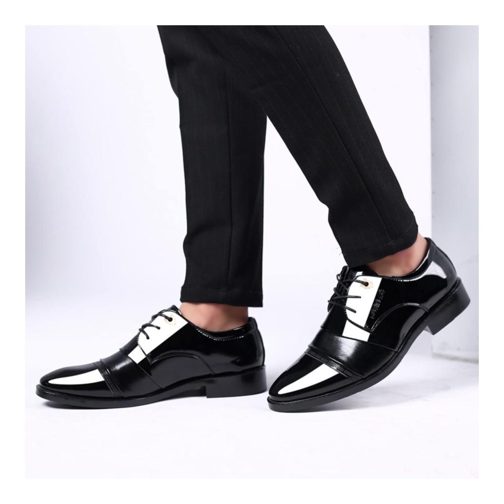 Klassische Herren Schnürhalbschuhe aus hochwertigem Leder – Perfekte Anzugschuhe für formelle und geschäftliche Anlässe