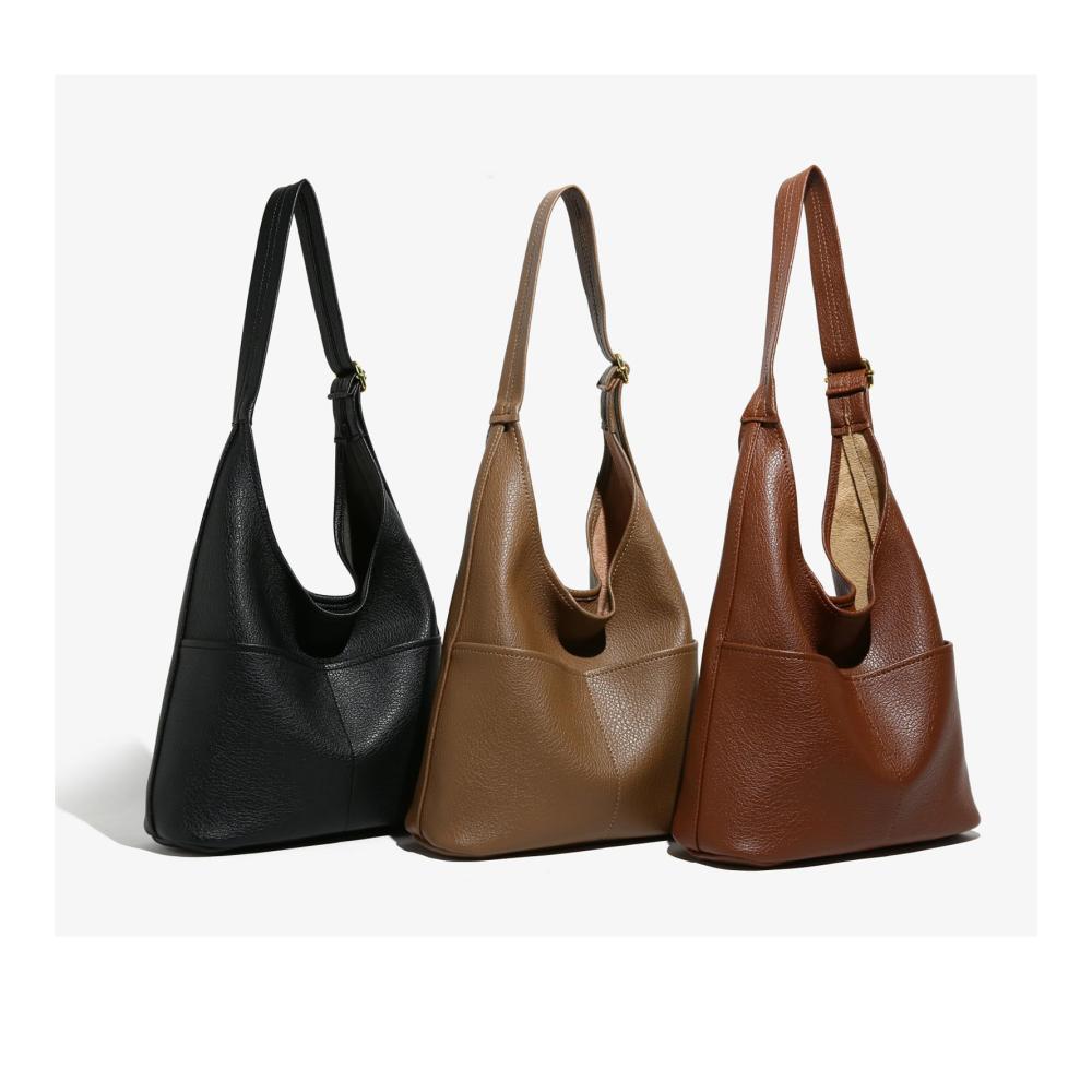 Damen Handtasche Moderne Leder Schultertasche mit Crossbody-Design geräumiger Tote Bag inklusive Kosmetiktasche – Große Umhängetasche & Tragetasche in Einem