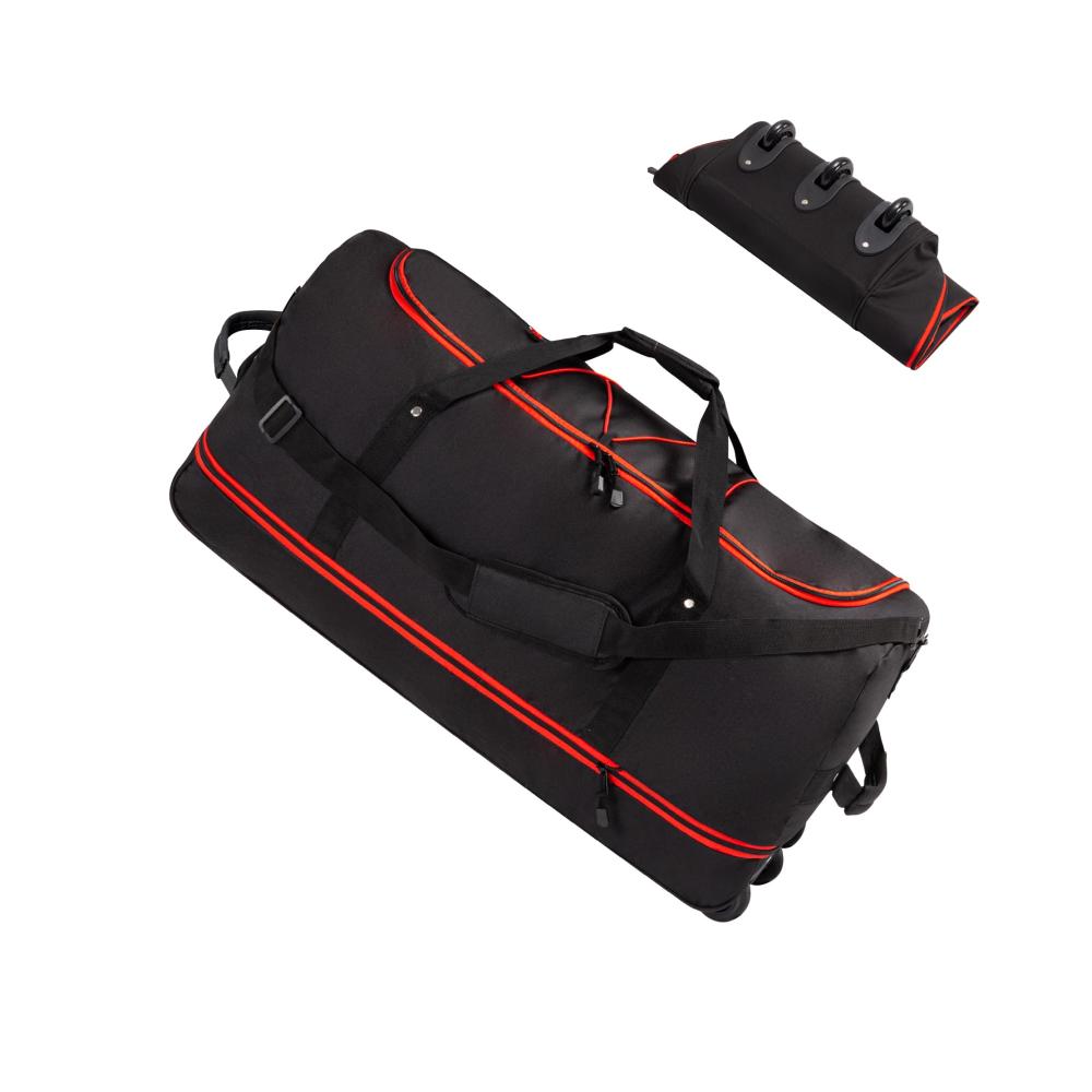 Reise-Trolley mit 3 Rädern Rollen und Dehnfalte - Große Reisetasche (64 cm 75-100L) für Urlaub und Sport