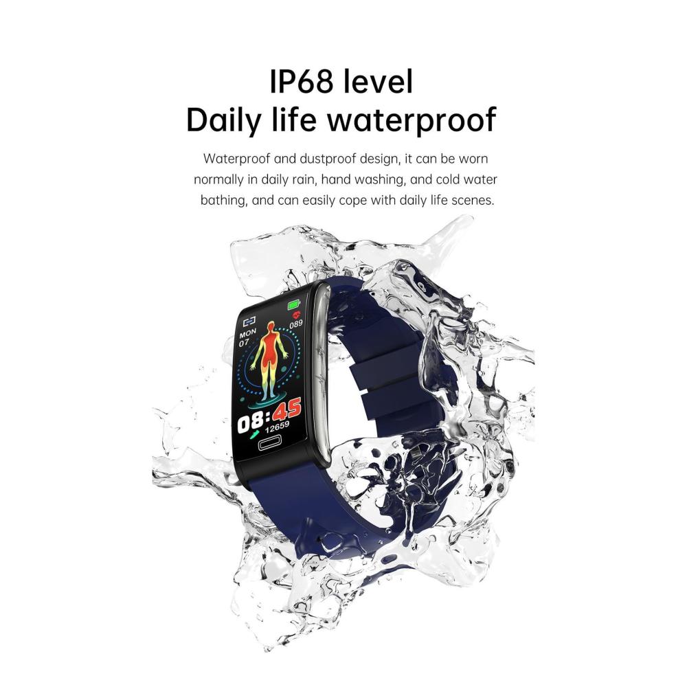 Fashion Smartwatch 147 Zoll mit Blutzuckermessung Herzfrequenz Blutdruck EKG Körpertemperatur - FitnessTracker für Herren und Damen - Sportuhr ohne Stechen