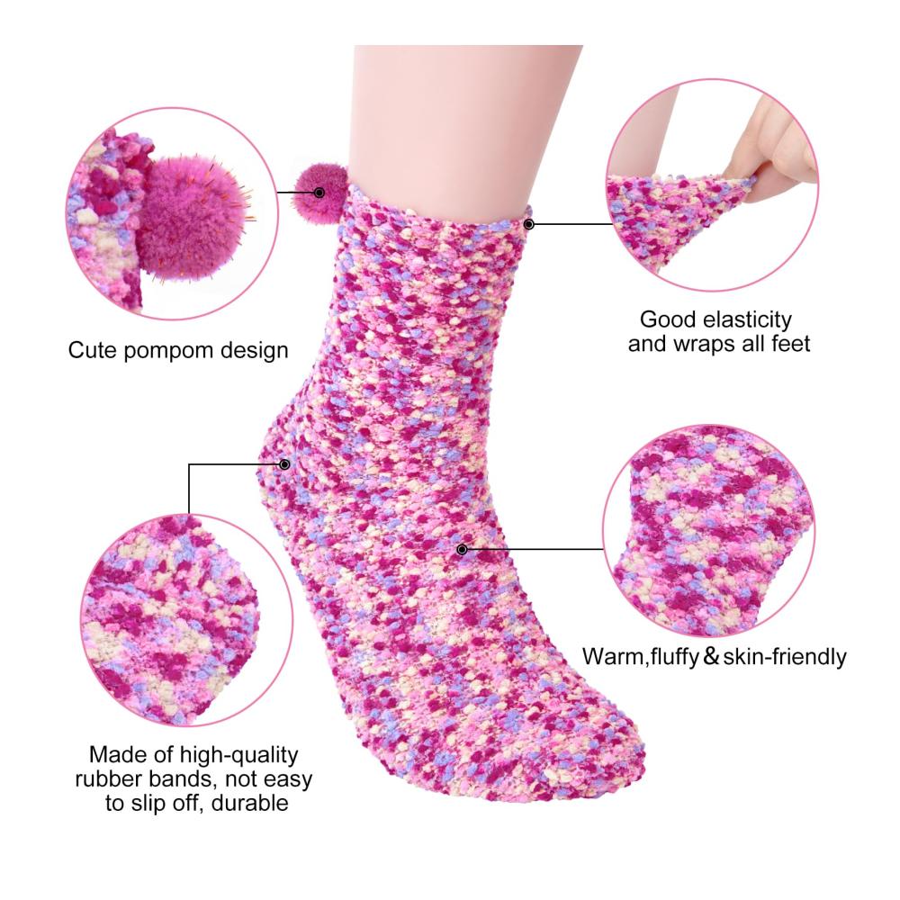 Flauschige Cupcake Kuschelsocken für Damen – Warme Wintergeschenke in 39-42 ideal für Weihnachten Valentinstag & Geburtstage