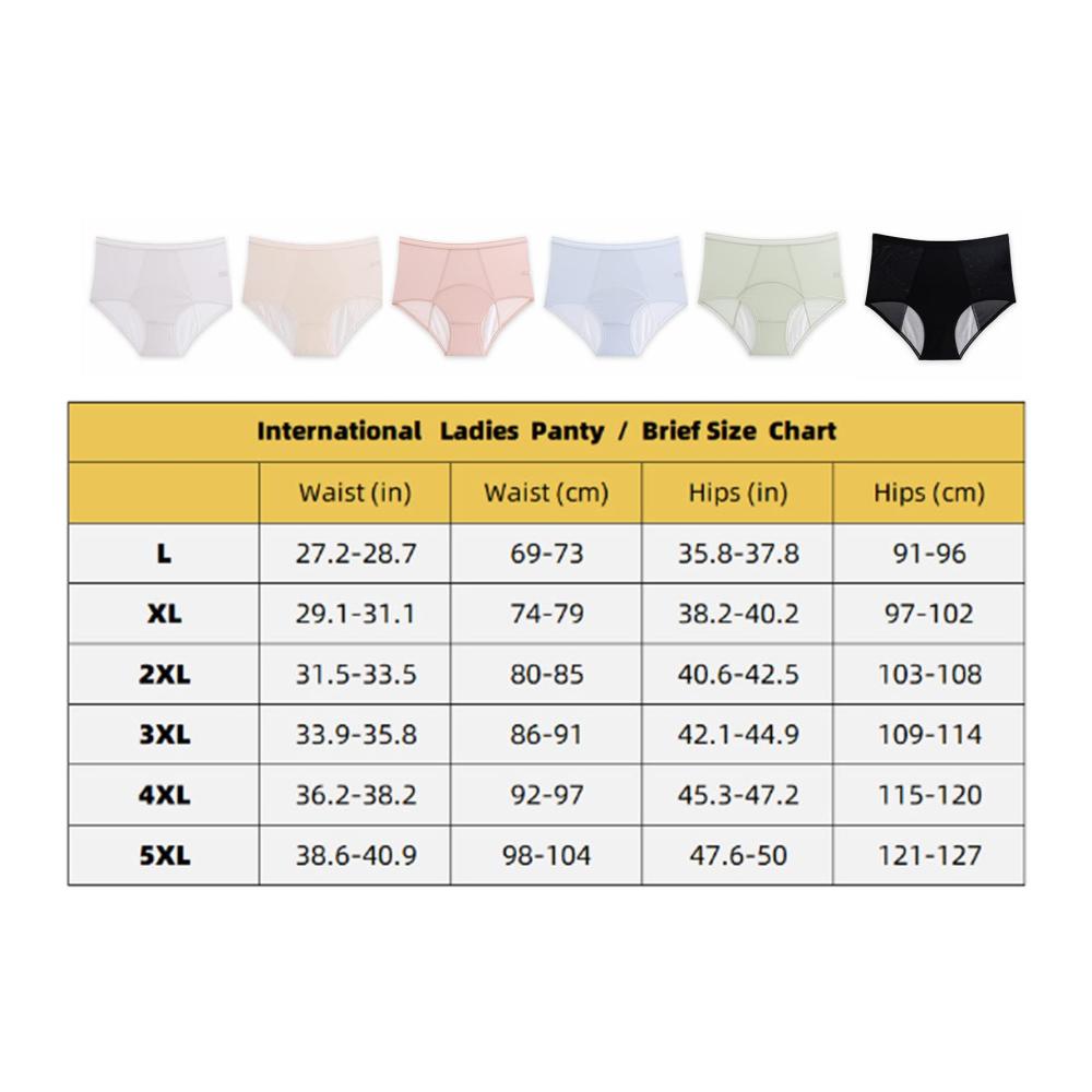 Leakproof Underwear for Women - Ice Silk-Green Large Protective Panties for Confident Comfort