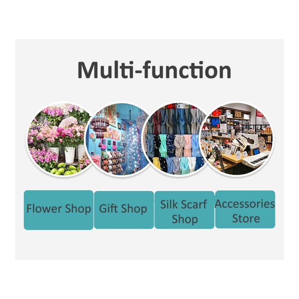 Schwarzes Metall Hutständer für Mütze Schal & Handschuh-Sets - 45x30x70cm | Desktop Bänder Lagerung & Display Rack für Zuhause Handwerk & Gewerbe