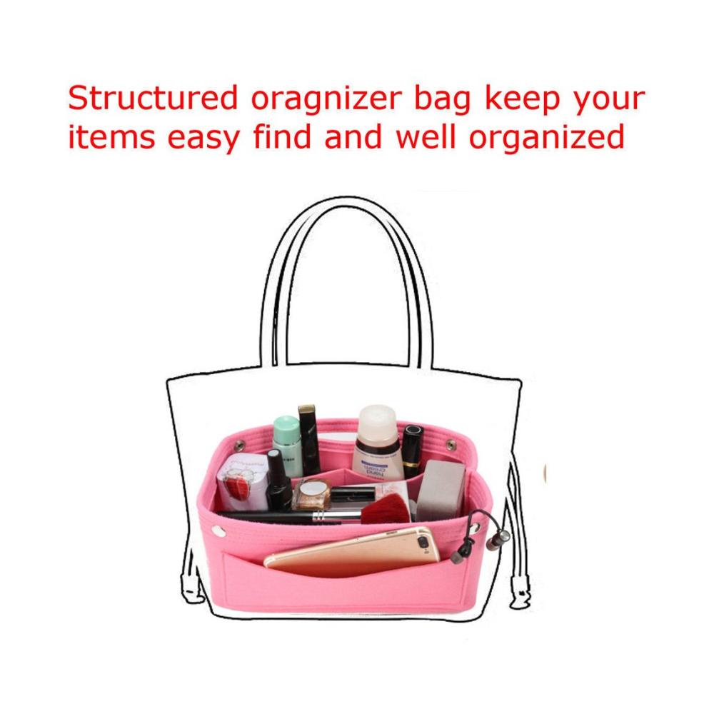 Handtaschen-Organizer Praktischer Filz Geldbörsen- und Kosmetikorganizer für Frauen