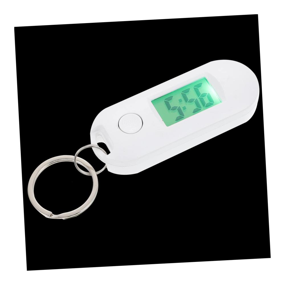 Digitale Schlüsselbunduhr für Studenten - Elektronische Taschenuhr mit Clip und Projektionsfunktion