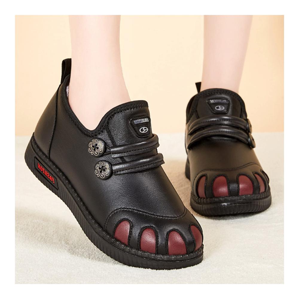 Winterstiefel Damen Wasserdichte Schneestiefel mit Samt-Futter Rutschfeste Winterschuhe für Outdoor-Aktivitäten