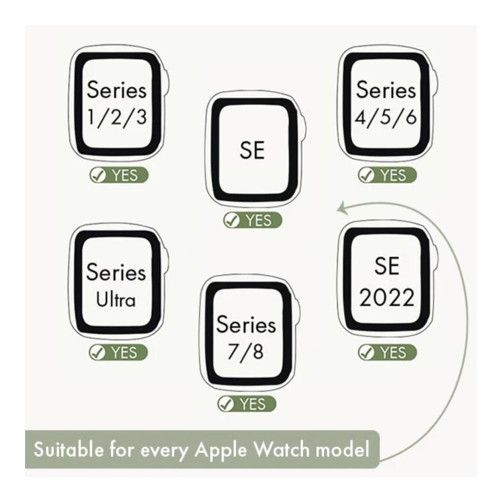 Natürliches Walnuss-Edelstahl-Armband für Apple Watch | Ersatzarmband Holz Blau | Kompatibel mit Serie 8 7 6 5 4 3 2 1 | 42mm 44mm 45mm | Hochwertiges Metallarmband Ultra & SE