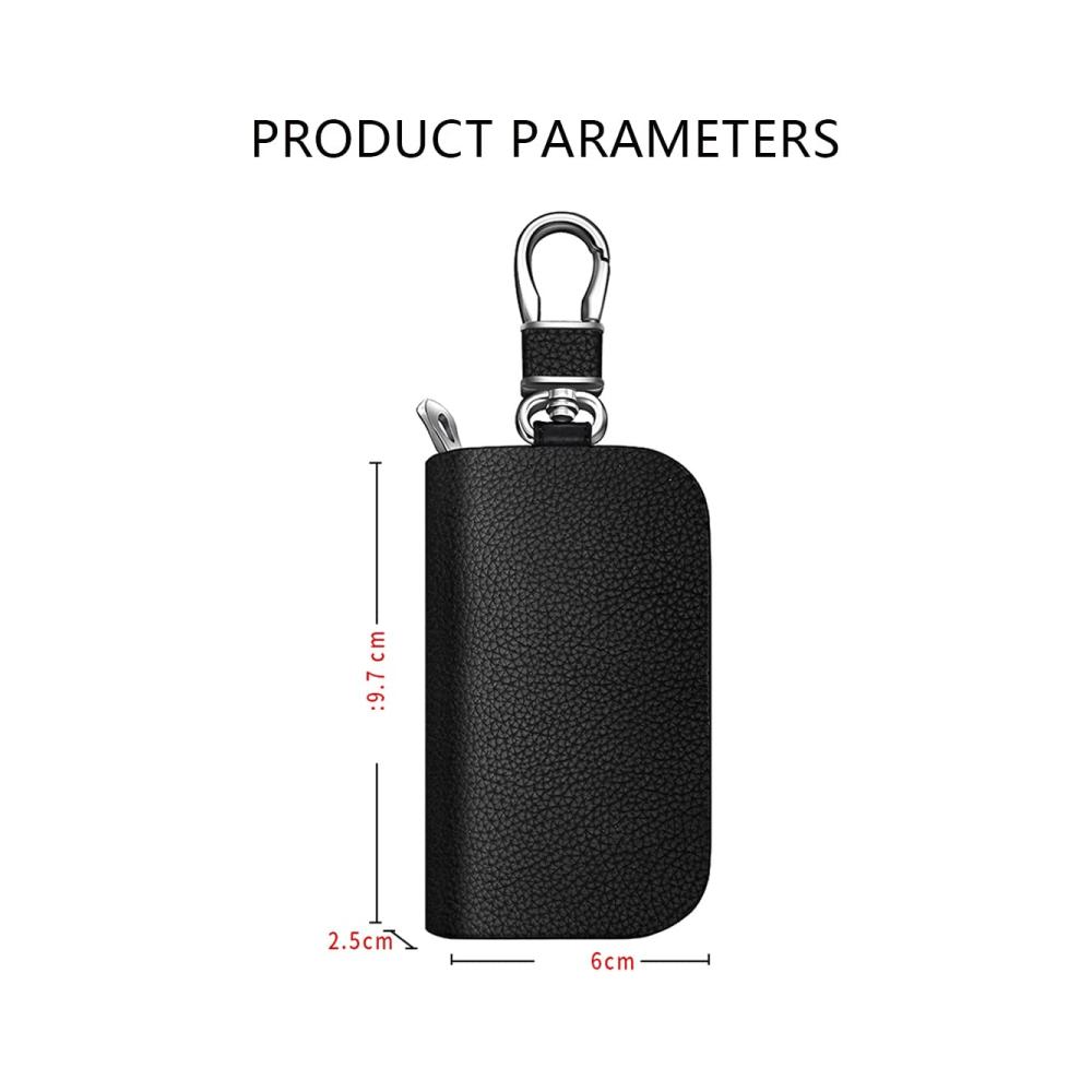 Echtes Leder Herren Brieftasche mit Autoschlüsselhalter Reißverschlusstasche und Schlüsselanhänger für Ferrari 488 458 F430 F12 FF F8 812 Roma Portofino 575M California – Stilvolle Accessoires für Autofans