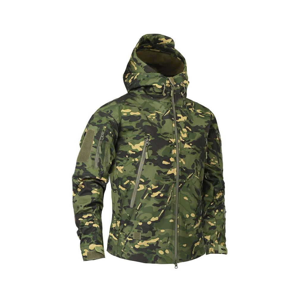 Soft Shell Tactical Military Jacket - Wasserdichte Fleece-Jacke für Männer (XXL